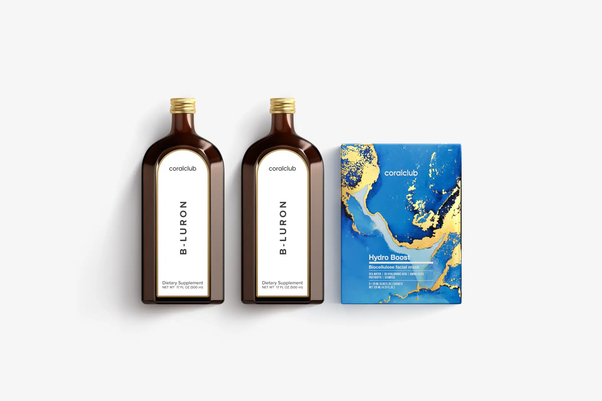 B-Luron + Hydro Boost Biocellulose Facial Mask (5 maišeliai)