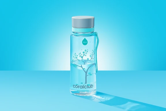 EQUA plastikinė gertuvė "Mint Blossom"